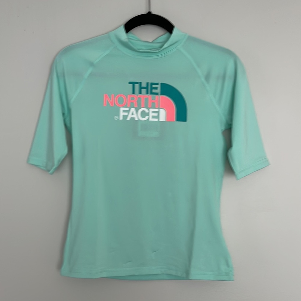 The North Face 3/4 Sleeves Offshore Rush Guard Swim Top Girls Youth Size L 14/16